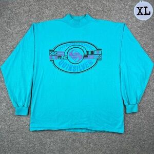 Vintage 90’s Quiksilver Mock Neck Long Sleeve Tee Shirt